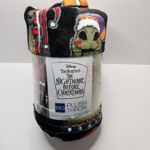 Disney Nightmare Before Christmas Blanket Throw | Jack Skellington, Fleece, Cozy - Picture 3 of 5